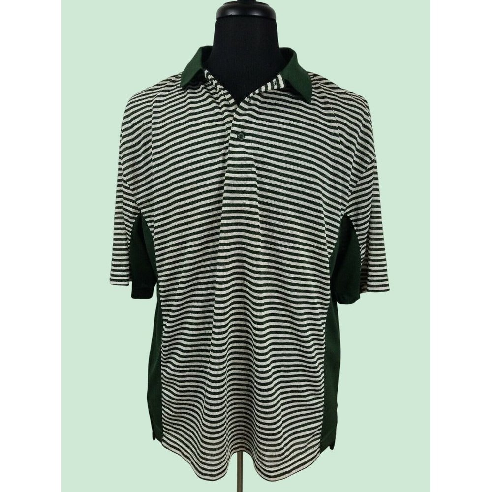 Willow Tec Pointe Mens XL Lightweight Golf Polo Short Sleeve Polyester NWT Green